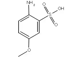 4-Aminoanisole-3-sulfonic acid structure, CAS 13244-33-2