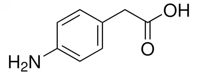 4-Aminophenylacetic acid structure, CAS 1197-55-3