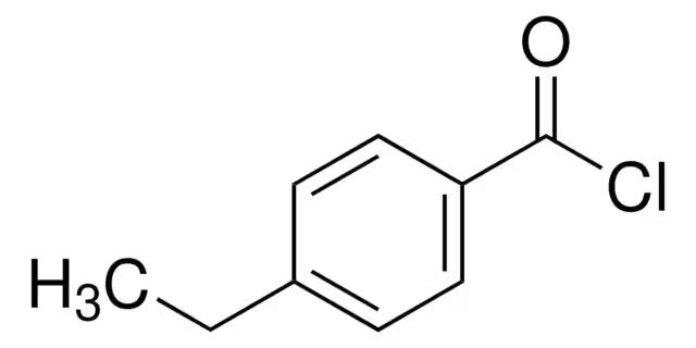 4-Ethylbenzoyl chloride structure, CAS 16331-45-6