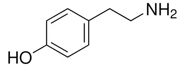 4-Hydroxyphenethylamine structure, CAS 51-67-2