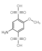 4-Methoxyaniline-2,5-disulfonic acid structure, CAS 83763-33-1