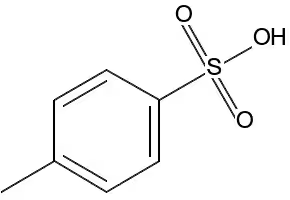 4-Methylbenzenesulfonic acid structure, CAS 104-15-4