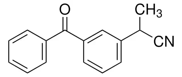 2-(3-Benzoylphenyl)propionitrile structure, CAS 42872-30-0