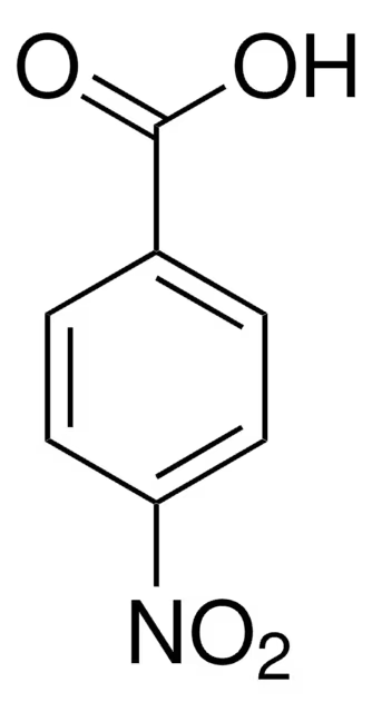 4-Nitrobenzoic acid structure, CAS 62-23-7