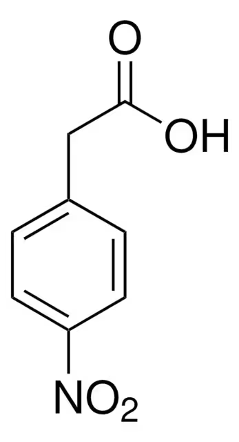 4-Nitrophenylacetic acid structure, CAS 104-03-0