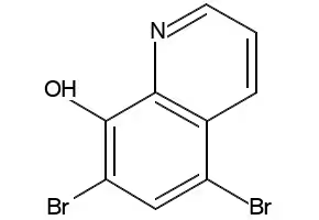 5,7-Dibromo-8-hydroxyquinoline structure, CAS 521-74-4