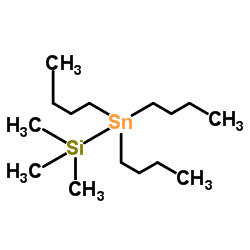 TRIBUTYLSTANNYLTRIMETHYLSILANE structure, CAS 17955-46-3