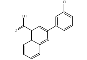 2-(3-Chlorophenyl)-4-quinolinecarboxylic acid structure, CAS 20389-10-0