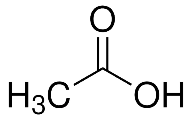 Glacial acetic acid structure, CAS 64-19-7