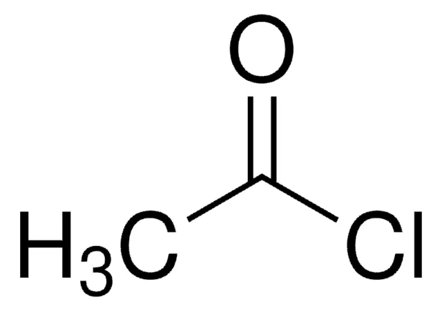 Acetyl chloride structure, CAS 75-36-5