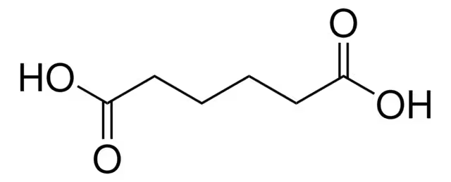 Adipic acid structure, CAS 124-04-9