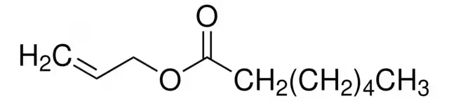 Allyl heptylate structure, CAS 142-19-8