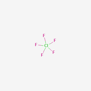 Chlorine pentafluoride structure, CAS 13637-63-3