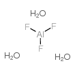 Aluminum fluoride trihydrate structure, CAS 15098-87-0