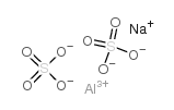 Aluminum sodium sulfate structure, CAS 10102-71-3