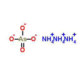 Ammonium arsenate structure, CAS 13462-93-6