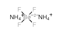 Ammonium beryllium fluoride structure, CAS 12430-98-7