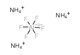 Ammonium hexafluoroaluminate structure, CAS 7784-19-2