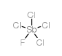Antimony monofluorotetrachloride structure, CAS 14913-58-7