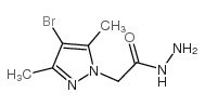 2-(4-Bromo-3,5-dimethyl-1H-pyrazol-1-yl)ethanohydrazide structure, CAS 175137-56-1