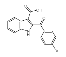 2-(4-Bromobenzoyl)-1H-indole-3-carboxylic acid structure, CAS 75822-51-4