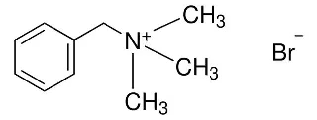 Benzyltrimethyl ammonium bromide structure, CAS 5350-41-4