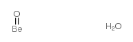 Beryllium oxide hydrate structure, CAS 21883-51-2
