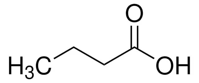 Butanoic acid structure, CAS 107-92-6