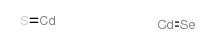 Cadmium sulfoselenide structure, CAS 12626-36-7