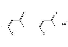 Calcium 2,4-pentanedionate structure, CAS 19372-44-2