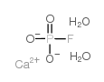 Calcium fluorophosphate dihydrate structure, CAS 37809-19-1