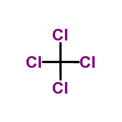 Carbon tetrachloride structure, CAS 56-23-5