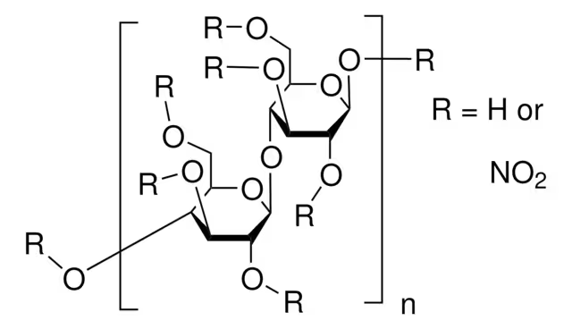 Cellulose nitrate structure, CAS 9004-70-0