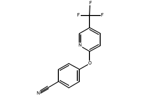 2-(4-Cyanophenoxy)-5-(trifluoromethyl)pyridine structure, CAS 175277-01-7