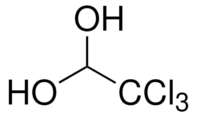 Chloral structure, CAS 75-87-6