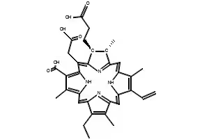 Chlorin E6 structure, CAS 19660-77-6