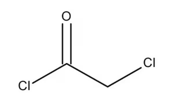 Chloroacetyl chloride structure, CAS 79-04-9