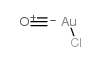 Chlorocarbonyl gold(â
) structure, CAS 50960-82-2