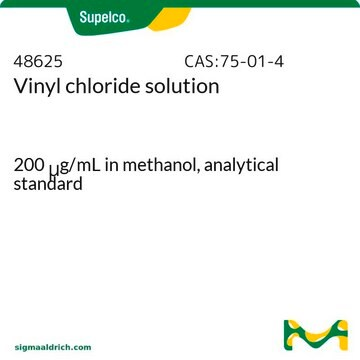 Vinyl chloride monomer structure, CAS 75-01-4