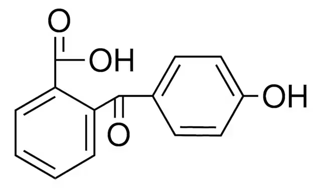 2-(4-Hydroxybenzoyl)benzoic acid structure, CAS 85-57-4