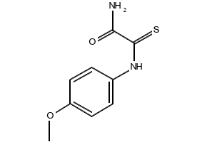 2-(4-Methoxyphenylamino)-2-thioxoacetamide structure, CAS 71369-81-8
