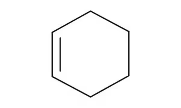 Cyclohexene structure, CAS 110-83-8
