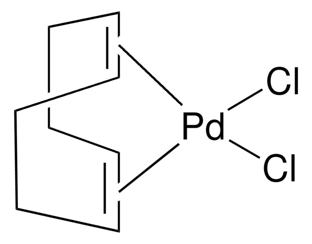 Dichloro(1,5-cyclooctadiene)palladium(II) structure, CAS 12107-56-1
