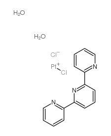 Dichloro(2,2':6',2''-terpyridine0platinum(II) dihydrate structure, CAS 60819-00-3