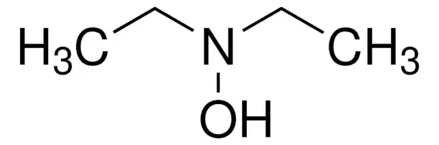 Diethylhydroxylamine structure, CAS 3710-84-7