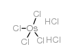 Dihydrogen hexachloroosmiate (IV) structure, CAS 27057-71-2