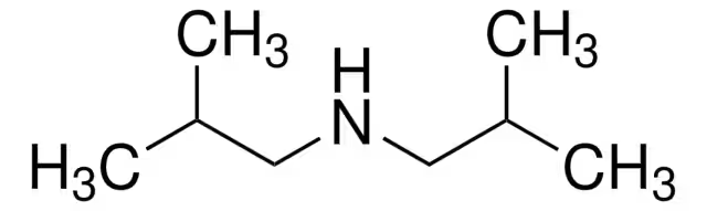 Diisobutylamine structure, CAS 110-96-3