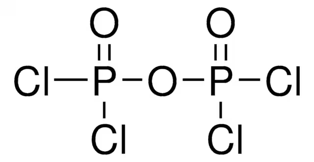 Diphosphoric tetrachloride; Diphosphoryl chloride structure, CAS 13498-14-1