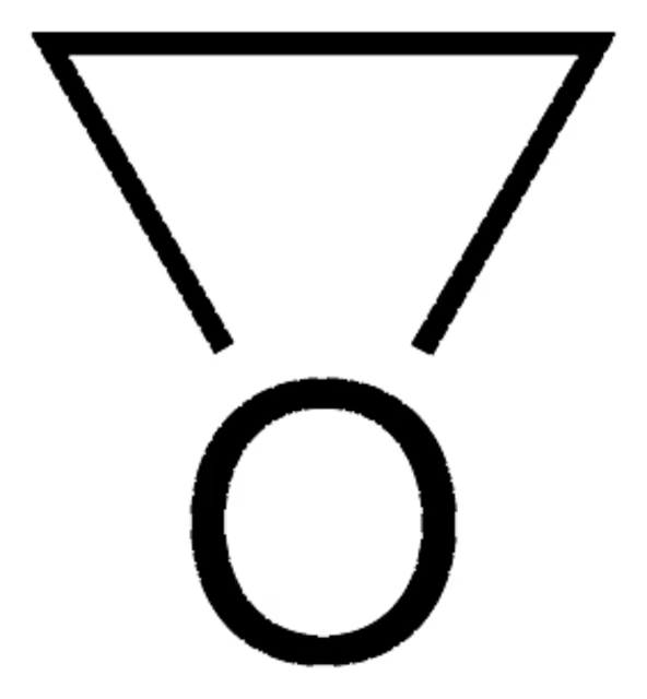 Ethylene oxide; Epoxyethane structure, CAS 75-21-8