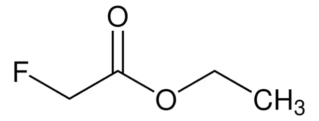 Ethyl fluoroacetate structure, CAS 459-72-3